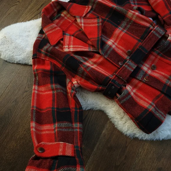 Vintage Ralph Lauren Country Check Plaid Chore Wool Jacket - Picture 7 of 12